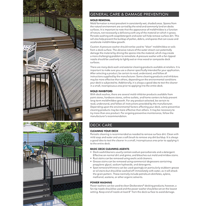Composite deck with aluminum railing
