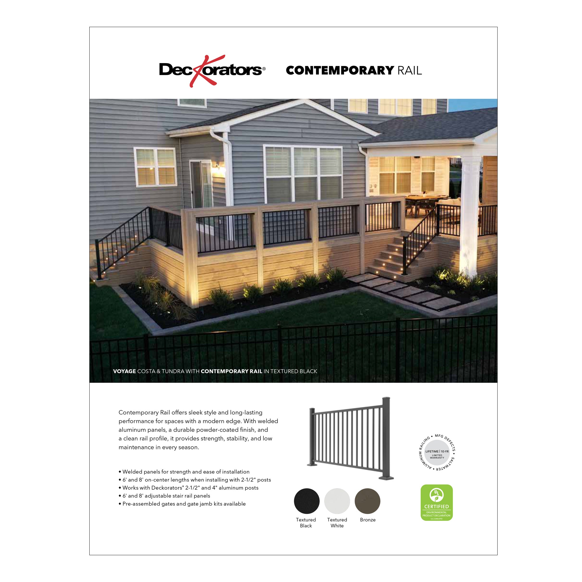 Railing Sell Sheets