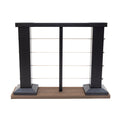 Cable Continuous Top Rail Display - Textured Black