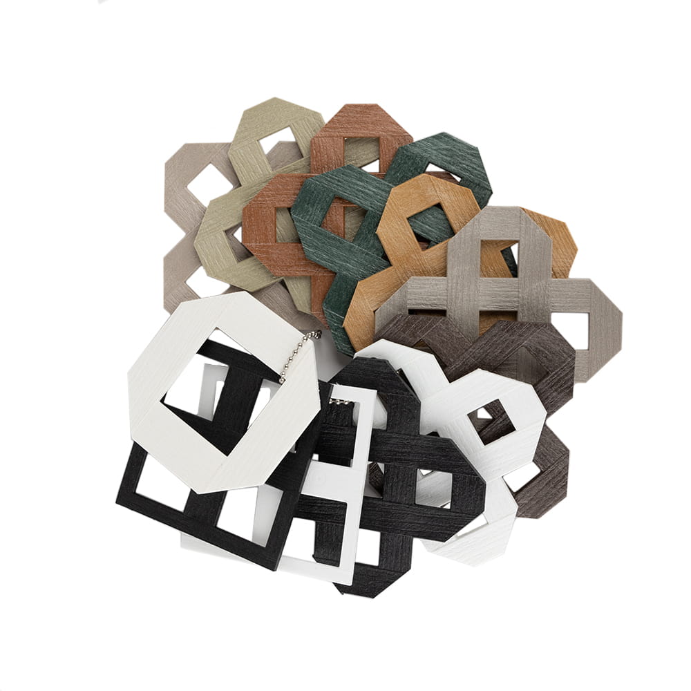 Variety of Deckorators Plastic Lattice Style and Color Samples