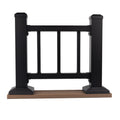 Deckorators Aluminum Contemporary Railing Tabletop Display in Textured Black