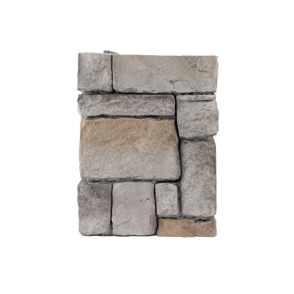 Deckorators 2-piece Grey Stone Post Cover Display