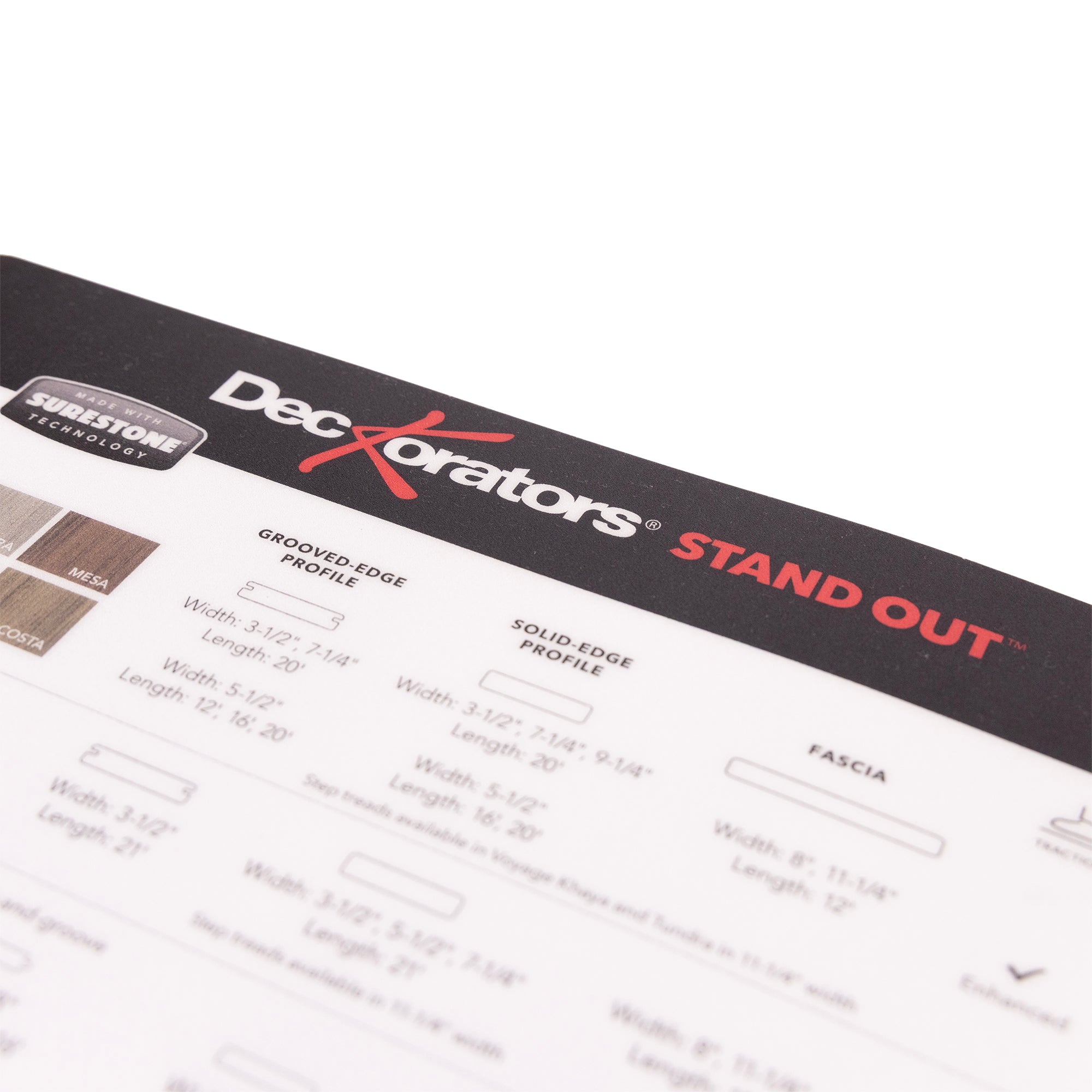 US & Canada Decking Counter Mat