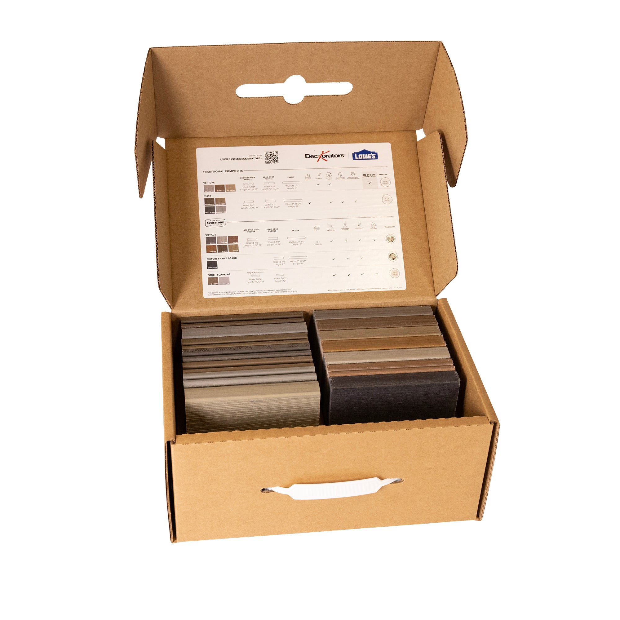 Lowe's Decking Sample Box