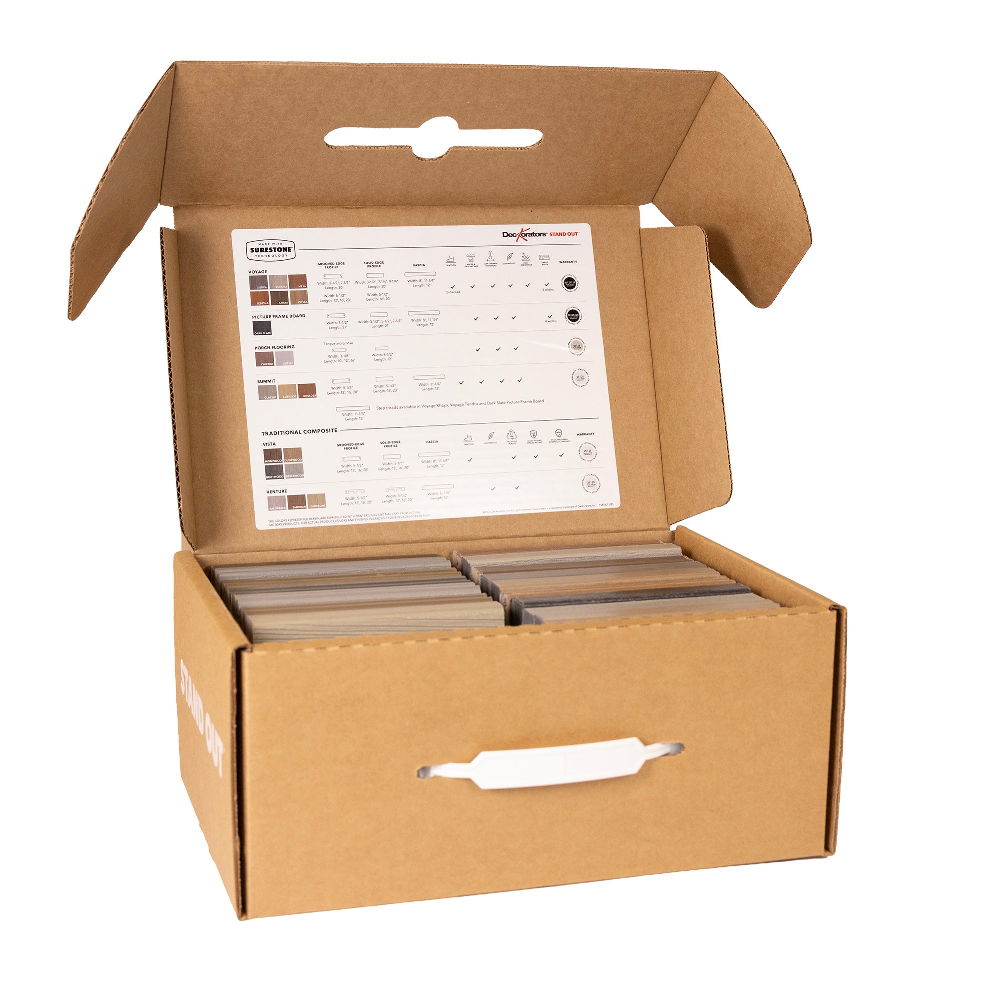 US & Canada Decking Sample Box