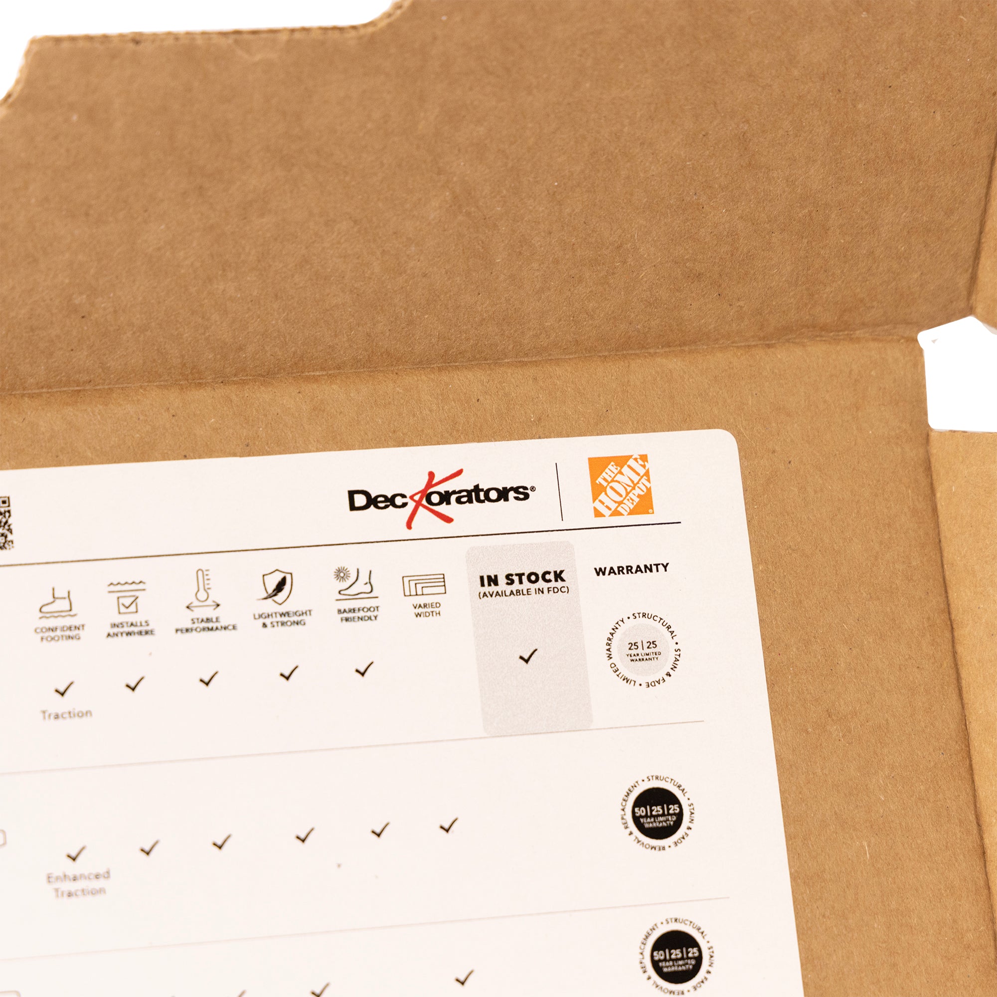 Home Depot Decking Sample Box