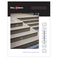 Deckorators Decking Overview Brochure with composite deck steps on cover