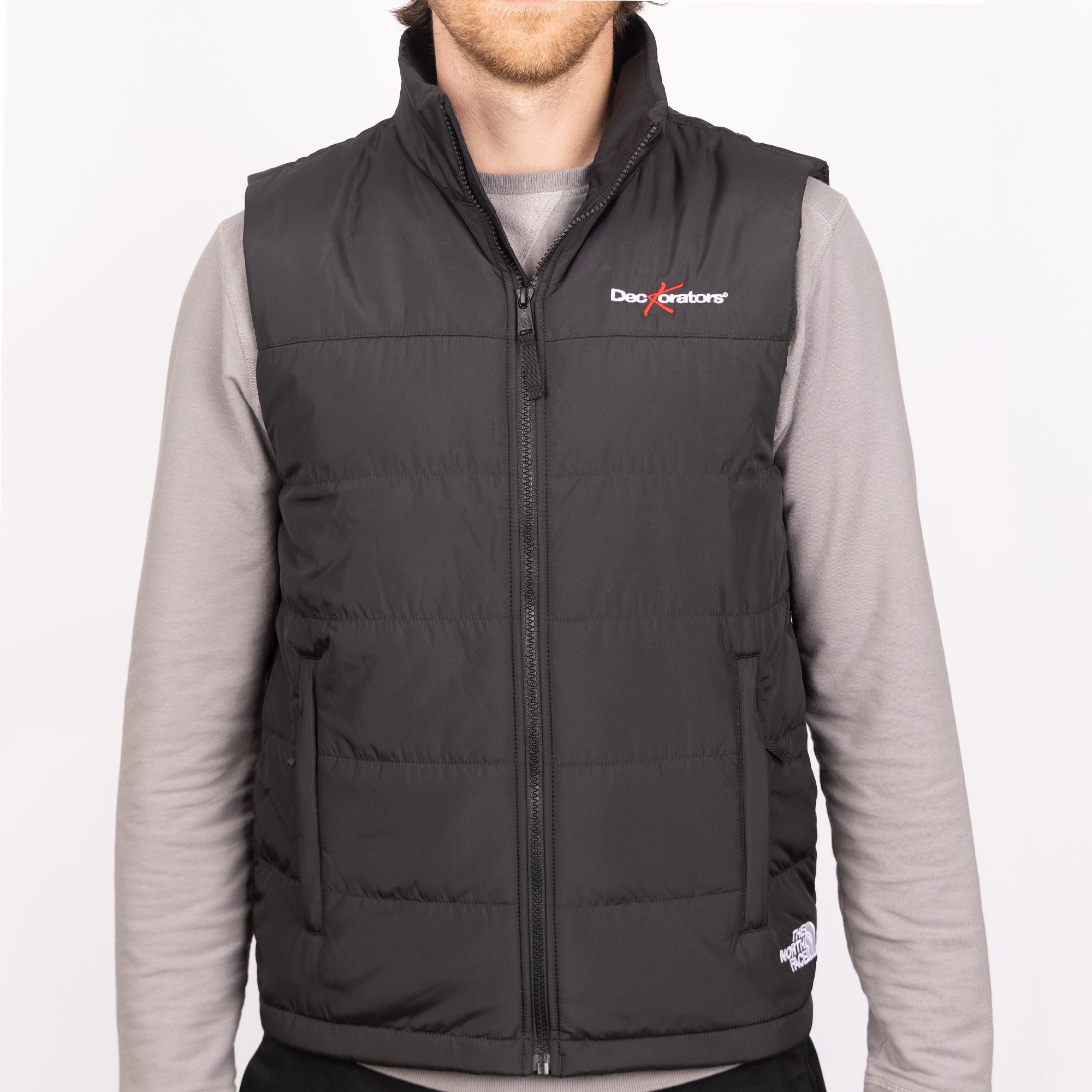 Men’s The North Face® Everyday Insulated Vest in Black with Deckorators  logo embroidered on front