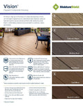 MoistureShield Vision Composite Decking Sell Sheet Page 1 Image