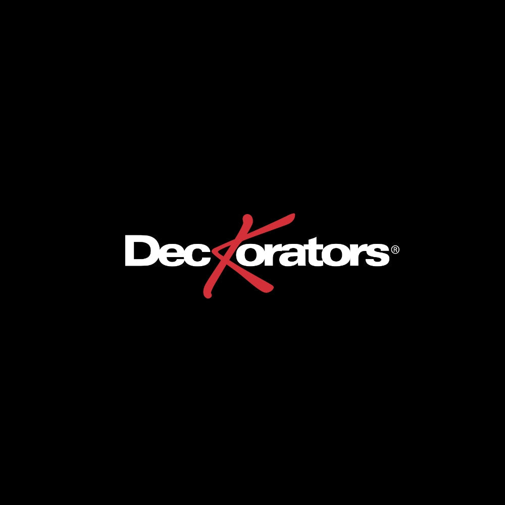 Deckorators logo on a black background