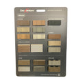 Board with Deckorators Deck Samples Attached to it