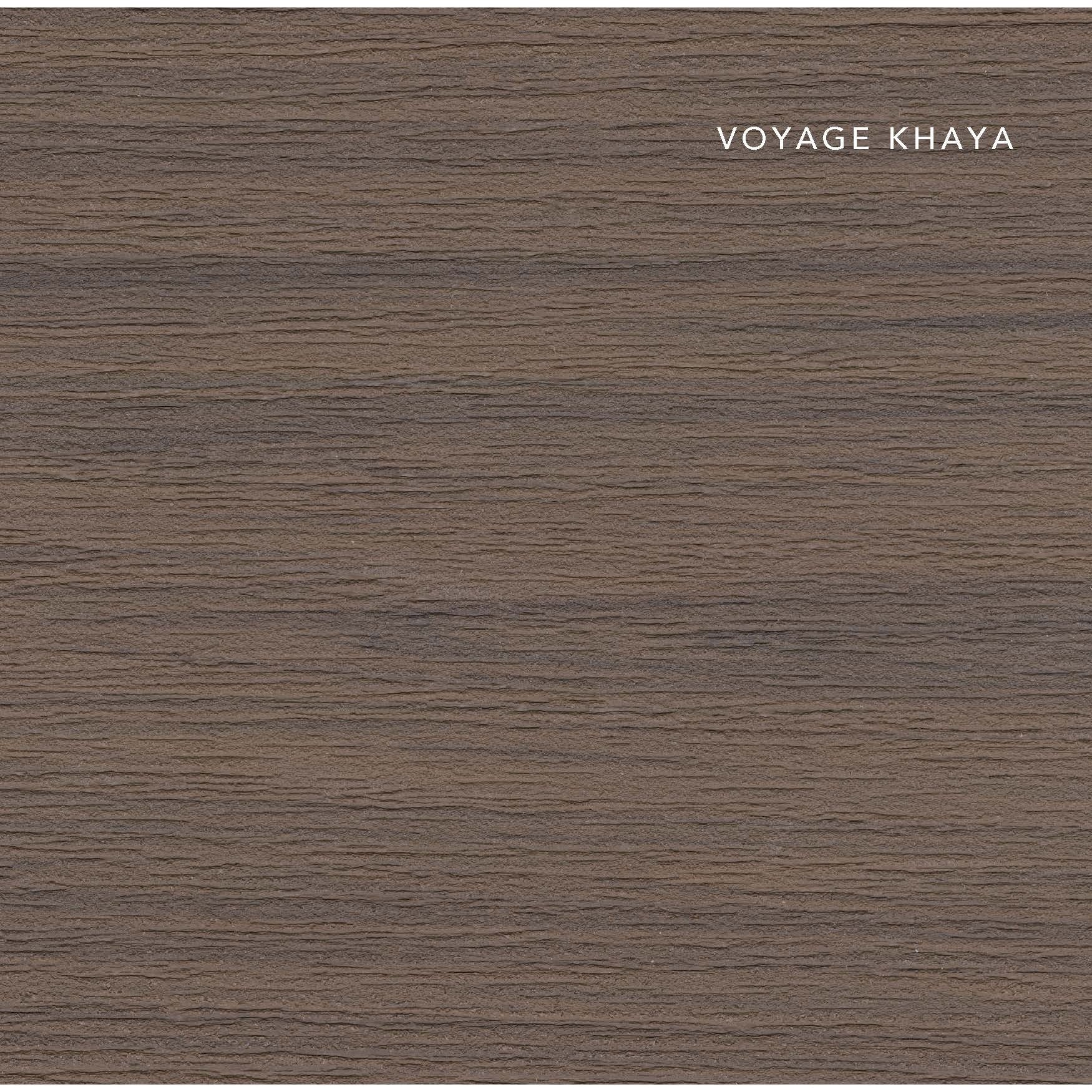Voyage Khaya Decking Swatch Color Card